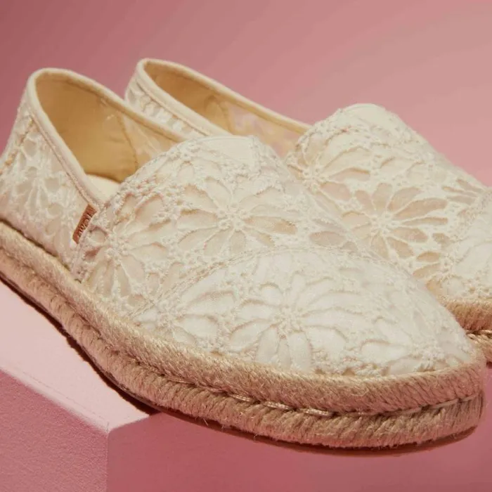Toms Alpargatas Alpargata Rope 20 Espadrille Floral Lace Natural 8211 Women Toms Alpargatas Alpargata Rope 20 Espadrille Floral Lace Natural 8211 Women