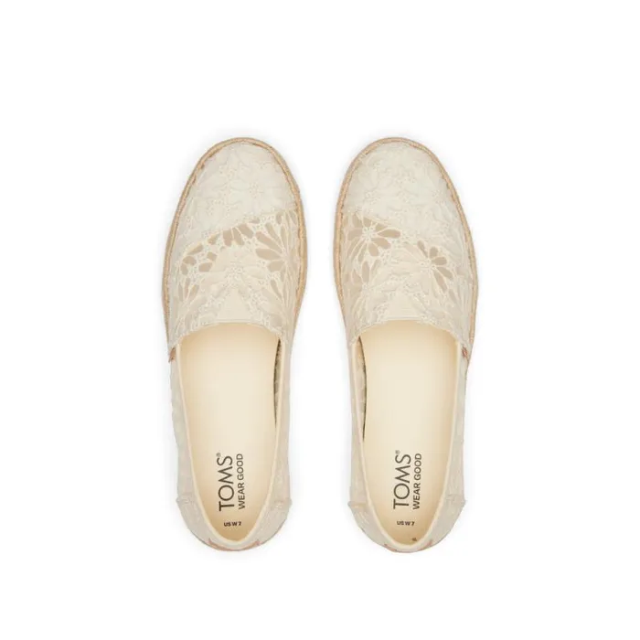 Toms Alpargatas Alpargata Rope 20 Espadrille Floral Lace Natural 8211 Women Toms Alpargatas Alpargata Rope 20 Espadrille Floral Lace Natural 8211 Women