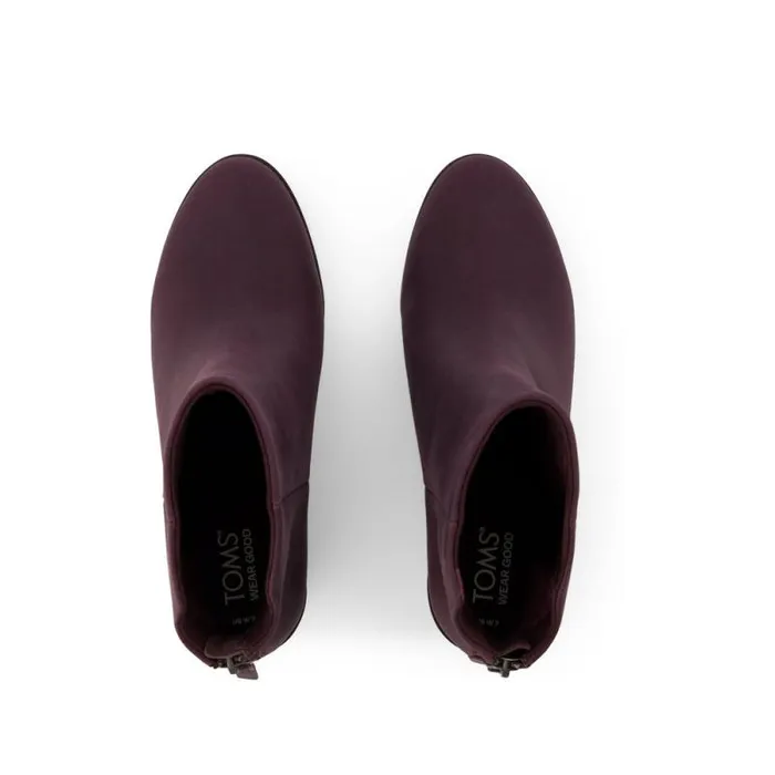 Toms Boots and Booties Casey Ankle Boot Blackberry Leather 8211 Women Toms Boots and Booties Casey Ankle Boot Blackberry Leather 8211 Women