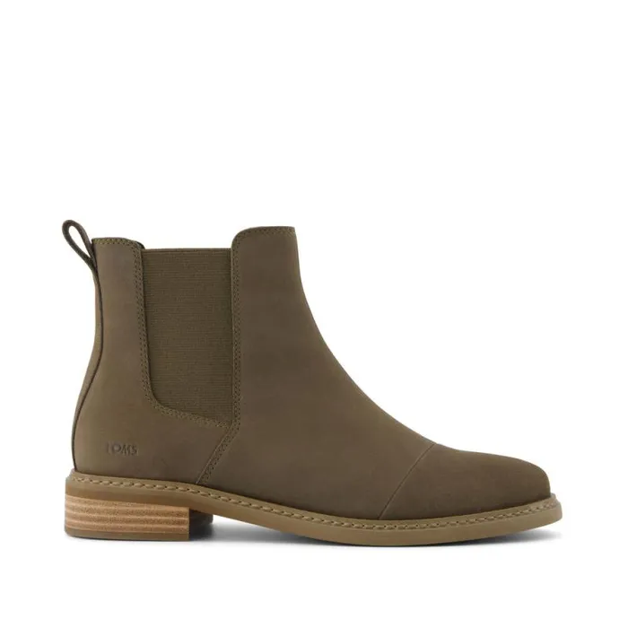 Toms Boots and Booties Charlie Boot Canteen Leather 8211 Women
