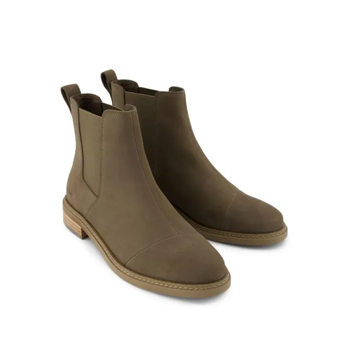 Toms Boots and Booties Charlie Boot Canteen Leather 8211 Women Toms Boots and Booties Charlie Boot Canteen Leather 8211 Women