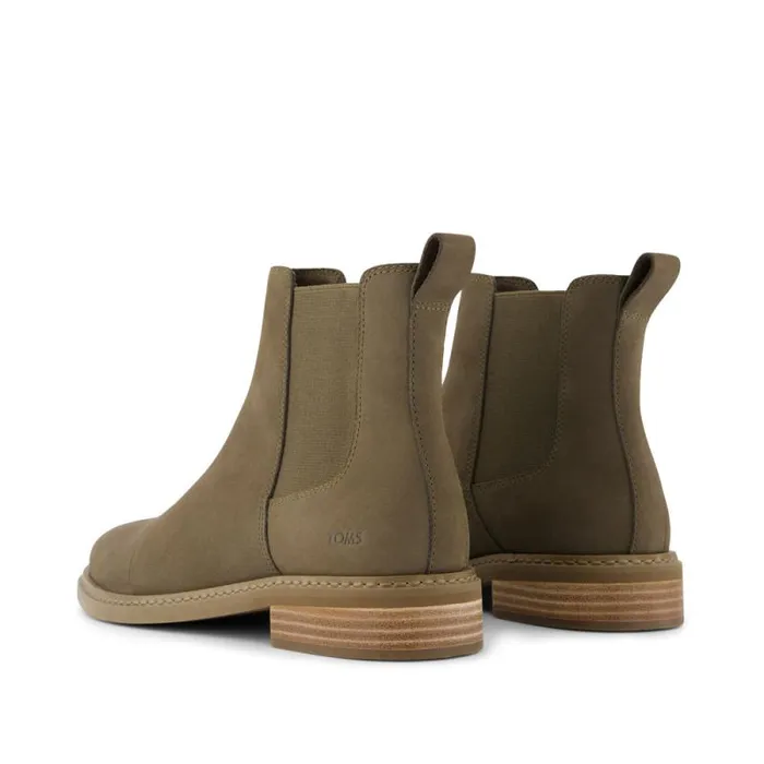Toms Boots and Booties Charlie Boot Canteen Leather 8211 Women Toms Boots and Booties Charlie Boot Canteen Leather 8211 Women