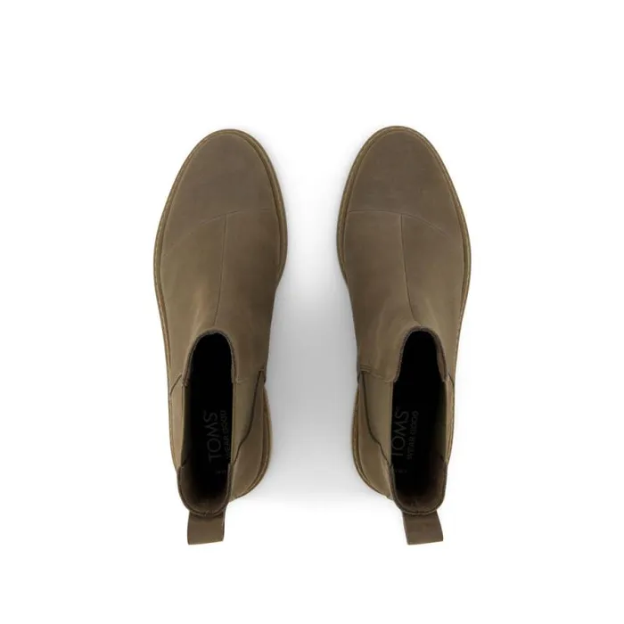 Toms Boots and Booties Charlie Boot Canteen Leather 8211 Women Toms Boots and Booties Charlie Boot Canteen Leather 8211 Women