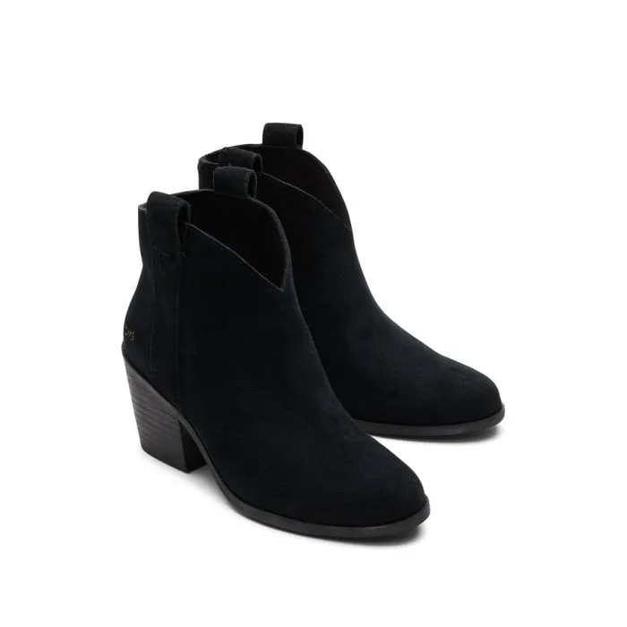 Toms Boots and Booties Constance Heeled Boot All Black 8211 Women Toms Boots and Booties Constance Heeled Boot All Black 8211 Women