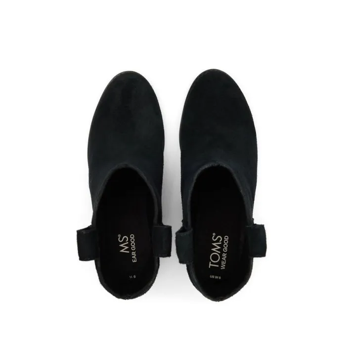 Toms Boots and Booties Constance Heeled Boot All Black 8211 Women Toms Boots and Booties Constance Heeled Boot All Black 8211 Women