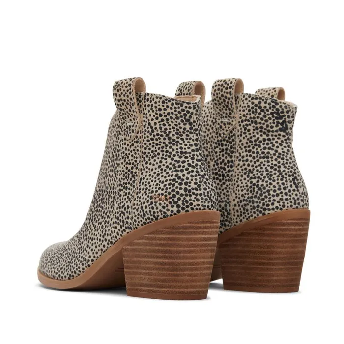 Toms Boots and Booties Constance Heeled Boot Mini Cheetah Suede 8211 Women Toms Boots and Booties Constance Heeled Boot Mini Cheetah Suede 8211 Women