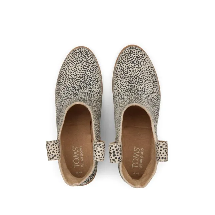 Toms Boots and Booties Constance Heeled Boot Mini Cheetah Suede 8211 Women Toms Boots and Booties Constance Heeled Boot Mini Cheetah Suede 8211 Women