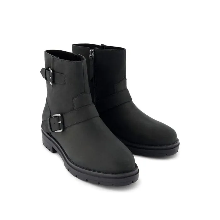 Toms Boots and Booties Ionie Moto Boot Black Nubuck Leather 8211 Women Toms Boots and Booties Ionie Moto Boot Black Nubuck Leather 8211 Women