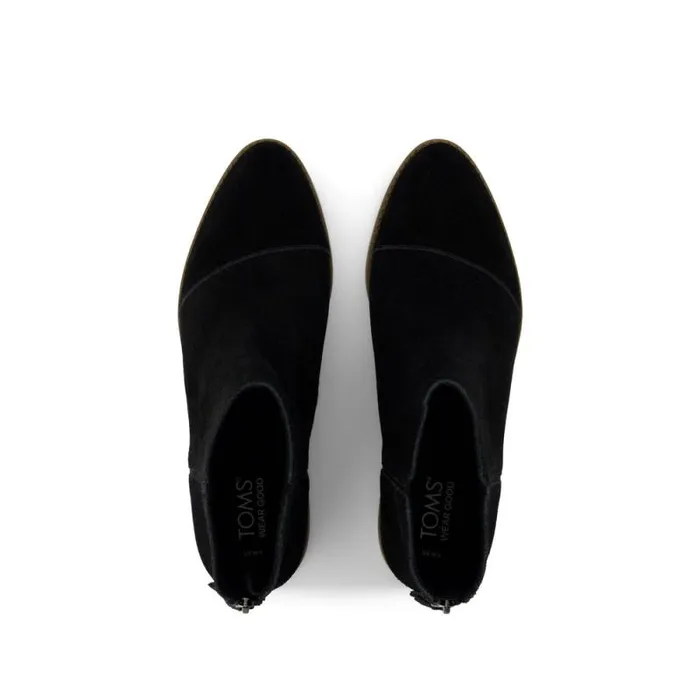 Toms Boots and Booties Rylie Ankle Bootie Black Suede 8211 Women Toms Boots and Booties Rylie Ankle Bootie Black Suede 8211 Women