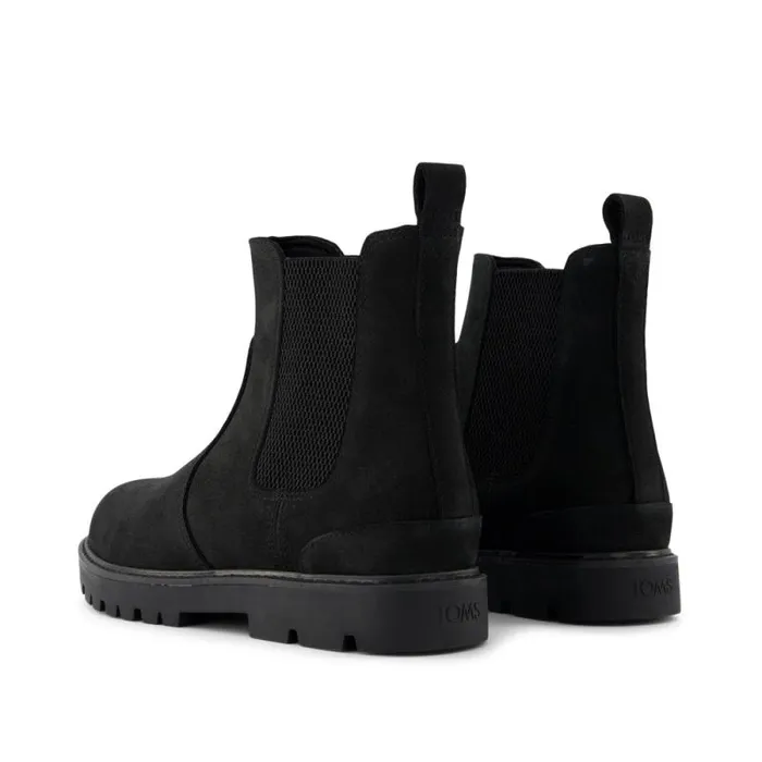 Toms Dress Casual Griffin Boot Black Water Resistant Leather 8211 Men Toms Dress Casual Griffin Boot Black Water Resistant Leather 8211 Men