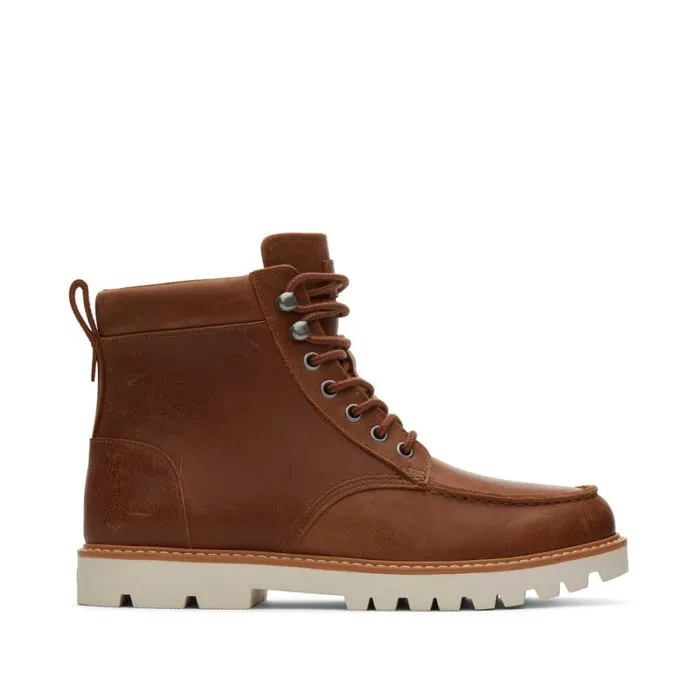 Toms Dress Casual Palomar Boot Tan Water Resistant Leather 8211 Men