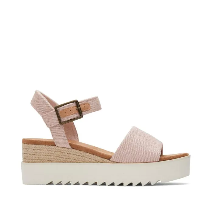 Toms Espadrilles Diana Wedge Sandal Ballet Pink 8211 Women