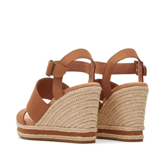 Toms Espadrilles Madelyn Wedge Sandal Leather Tan 8211 Women Toms Espadrilles Madelyn Wedge Sandal Leather Tan 8211 Women