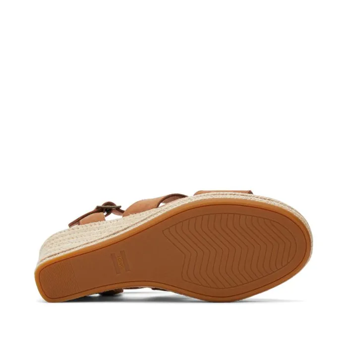 Toms Espadrilles Madelyn Wedge Sandal Leather Tan 8211 Women Toms Espadrilles Madelyn Wedge Sandal Leather Tan 8211 Women