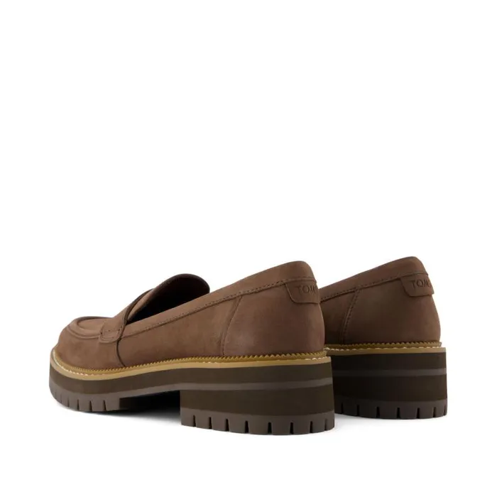 Toms Flats and Loafers Cara Loafer Dark Brown Leather 8211 Women Toms Flats and Loafers Cara Loafer Dark Brown Leather 8211 Women