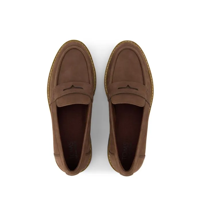 Toms Flats and Loafers Cara Loafer Dark Brown Leather 8211 Women Toms Flats and Loafers Cara Loafer Dark Brown Leather 8211 Women
