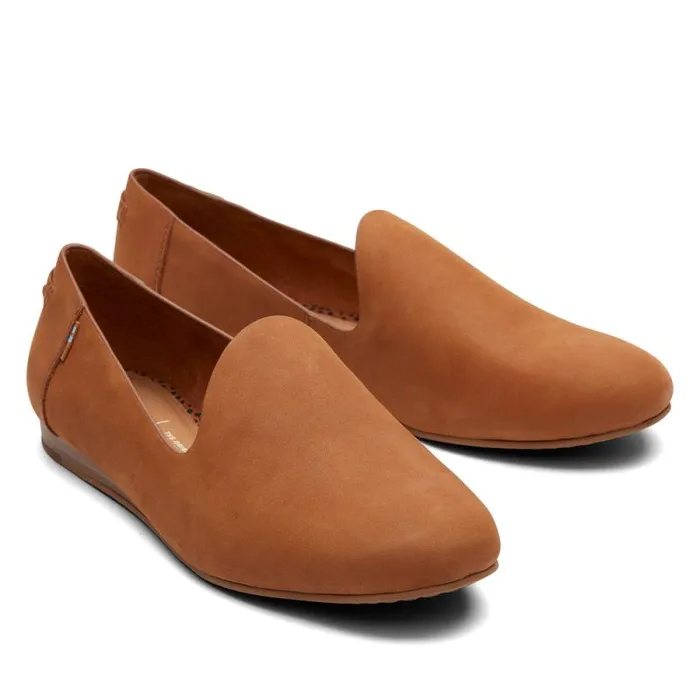 Toms Flats and Loafers Darcy Flat Tan Leather 8211 Women Toms Flats and Loafers Darcy Flat Tan Leather 8211 Women