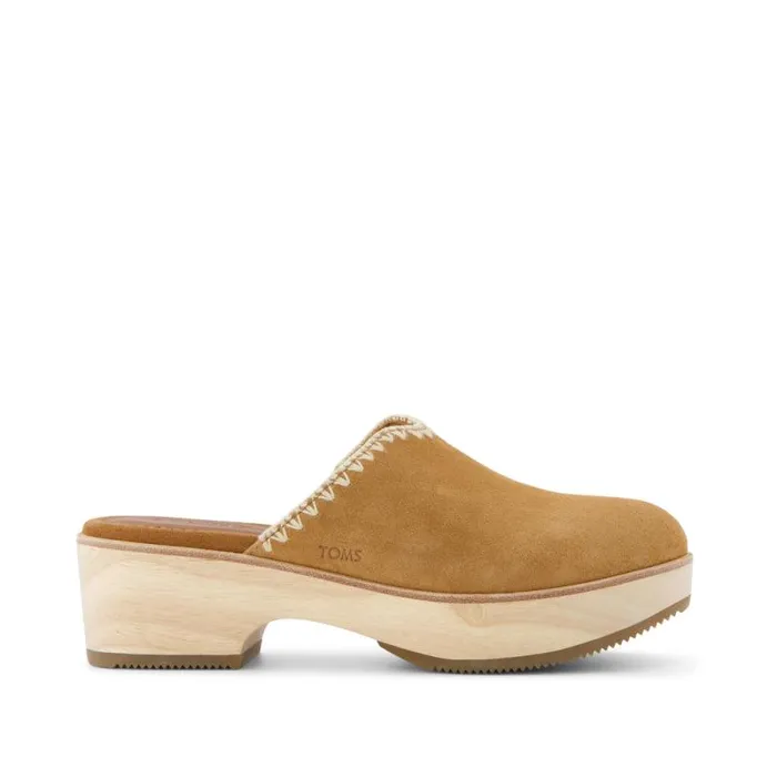 Toms Heels and Wedges Addison Clog Heel Deco Brown 8211 Women