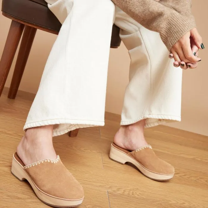 Toms Heels and Wedges Addison Clog Heel Deco Brown 8211 Women Toms Heels and Wedges Addison Clog Heel Deco Brown 8211 Women
