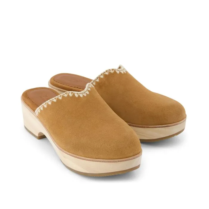 Toms Heels and Wedges Addison Clog Heel Deco Brown 8211 Women Toms Heels and Wedges Addison Clog Heel Deco Brown 8211 Women
