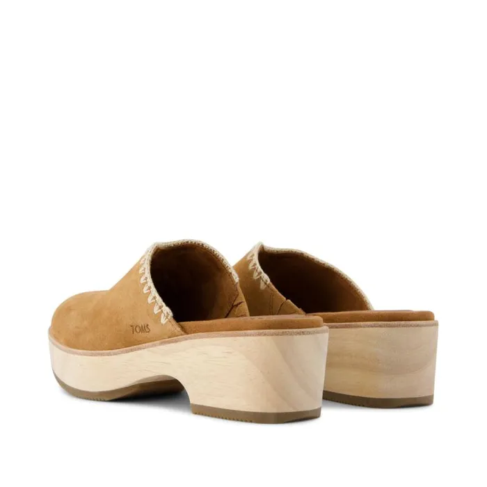 Toms Heels and Wedges Addison Clog Heel Deco Brown 8211 Women Toms Heels and Wedges Addison Clog Heel Deco Brown 8211 Women