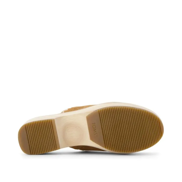 Toms Heels and Wedges Addison Clog Heel Deco Brown 8211 Women Toms Heels and Wedges Addison Clog Heel Deco Brown 8211 Women