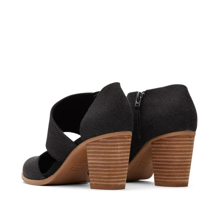 Toms Heels and Wedges Milan Closed Toe Heel Black 8211 Women Toms Heels and Wedges Milan Closed Toe Heel Black 8211 Women