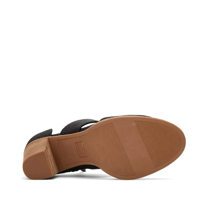 Toms Heels and Wedges Milan Closed Toe Heel Black 8211 Women Toms Heels and Wedges Milan Closed Toe Heel Black 8211 Women