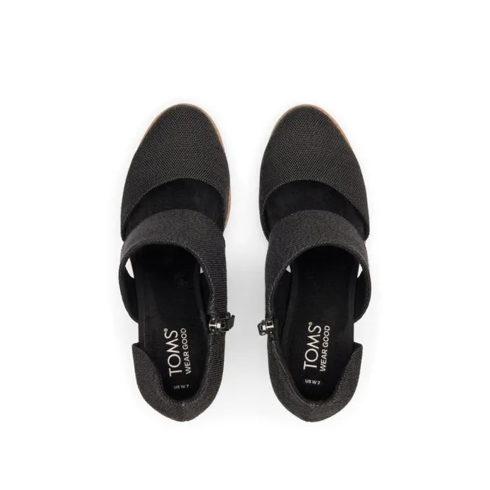 Toms Heels and Wedges Milan Closed Toe Heel Black 8211 Women Toms Heels and Wedges Milan Closed Toe Heel Black 8211 Women