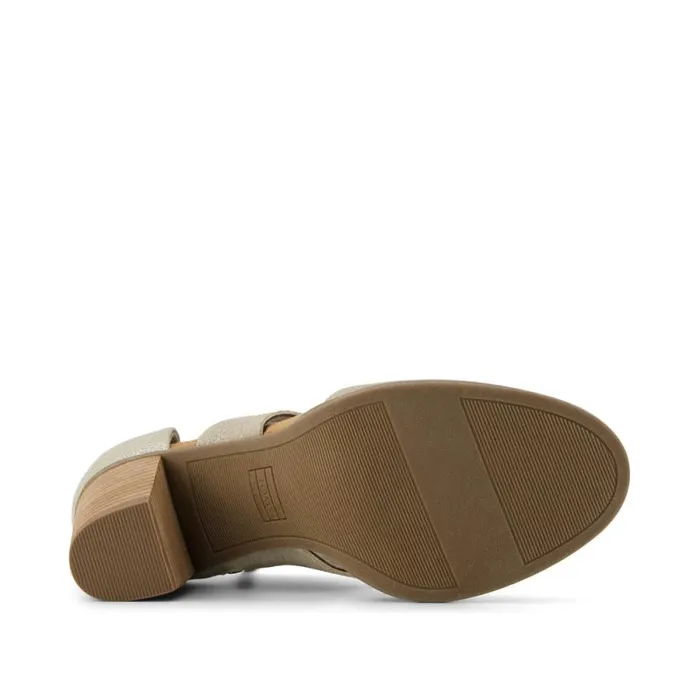 Toms Heels and Wedges Milan Closed Toe Heel Champagne Metallic Suede 8211 Women Toms Heels and Wedges Milan Closed Toe Heel Champagne Metallic Suede 8211 Women