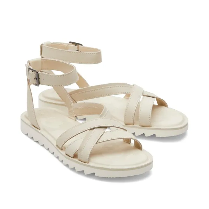 Toms Sandals Rory Sandal Cream Leather 8211 Women Toms Sandals Rory Sandal Cream Leather 8211 Women