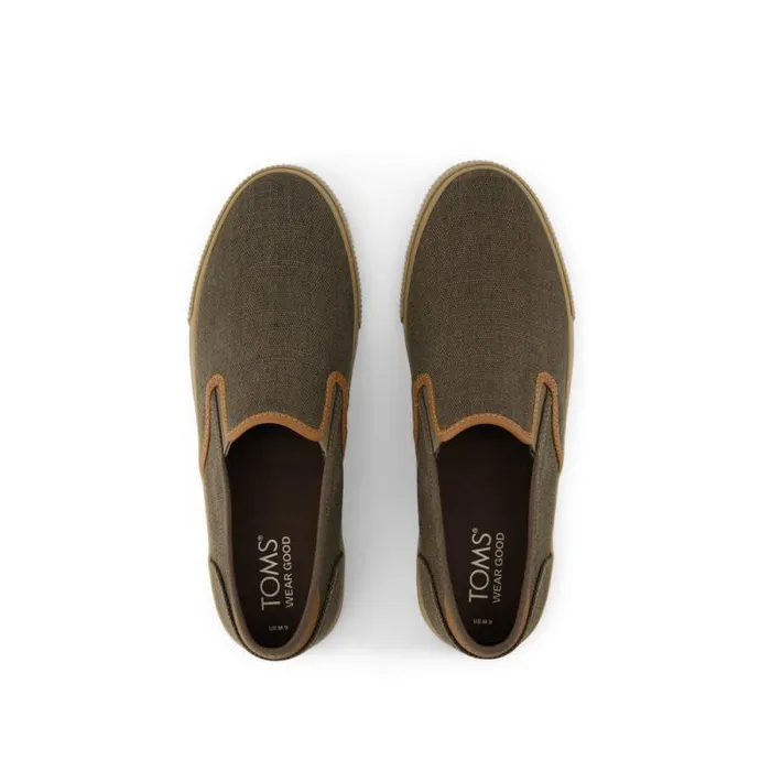 Toms Slip Ons Baja Slip On Sneaker Canteen Green Heritage Canvas 8211 Men Toms Slip Ons Baja Slip On Sneaker Canteen Green Heritage Canvas 8211 Men