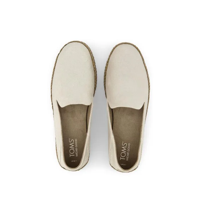 Toms Slip Ons Carolina Espadrille Metallic Champagne Suede 8211 Women Toms Slip Ons Carolina Espadrille Metallic Champagne Suede 8211 Women