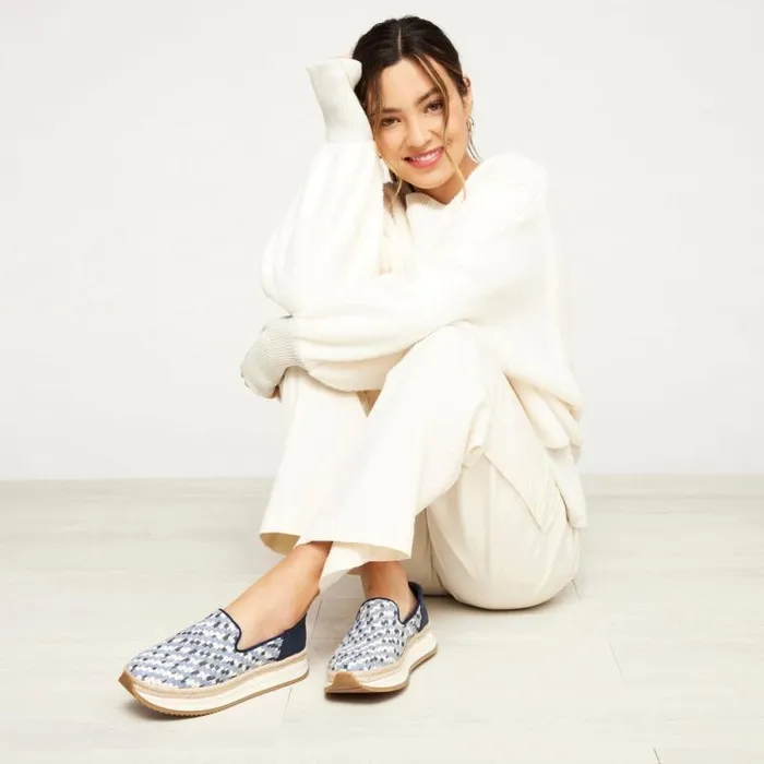 Toms Slip Ons Jocelyn Espadrille Sneaker Denim Blue 8211 Women Toms Slip Ons Jocelyn Espadrille Sneaker Denim Blue 8211 Women