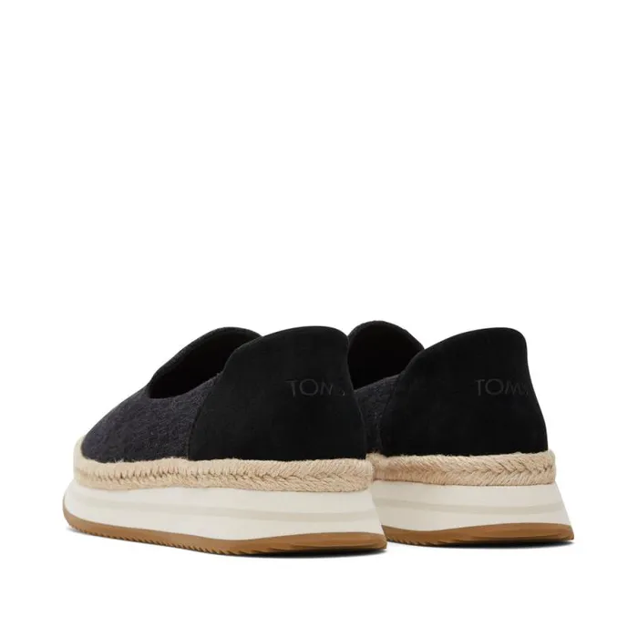 Toms Slip Ons Jocelyn Espadrille Sneaker Suede Black 8211 Women Toms Slip Ons Jocelyn Espadrille Sneaker Suede Black 8211 Women