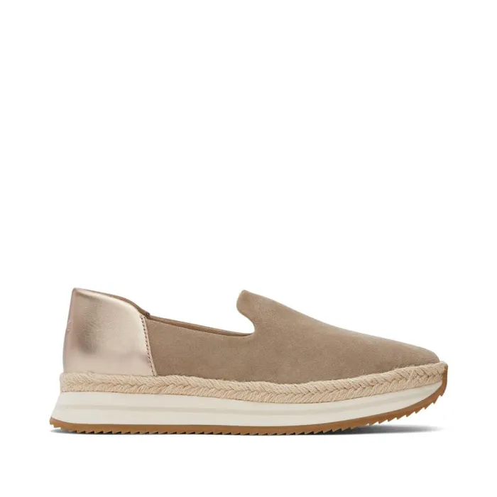 Toms Slip Ons Jocelyn Espadrille Sneaker Suede Dune 8211 Women