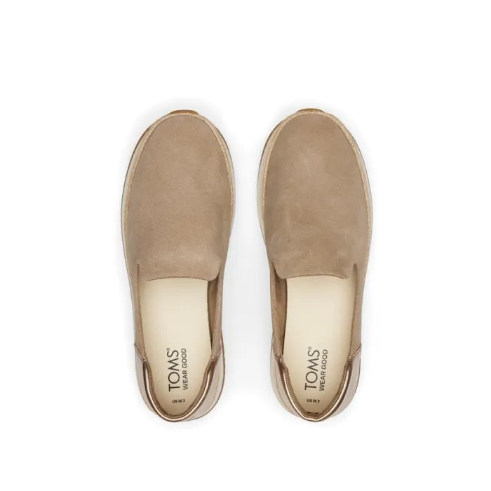 Toms Slip Ons Jocelyn Espadrille Sneaker Suede Dune 8211 Women Toms Slip Ons Jocelyn Espadrille Sneaker Suede Dune 8211 Women