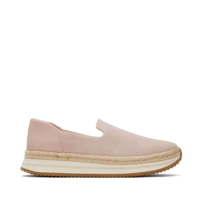 Toms Slip Ons Jocelyn Espadrille Sneaker Suede Pink 8211 Women
