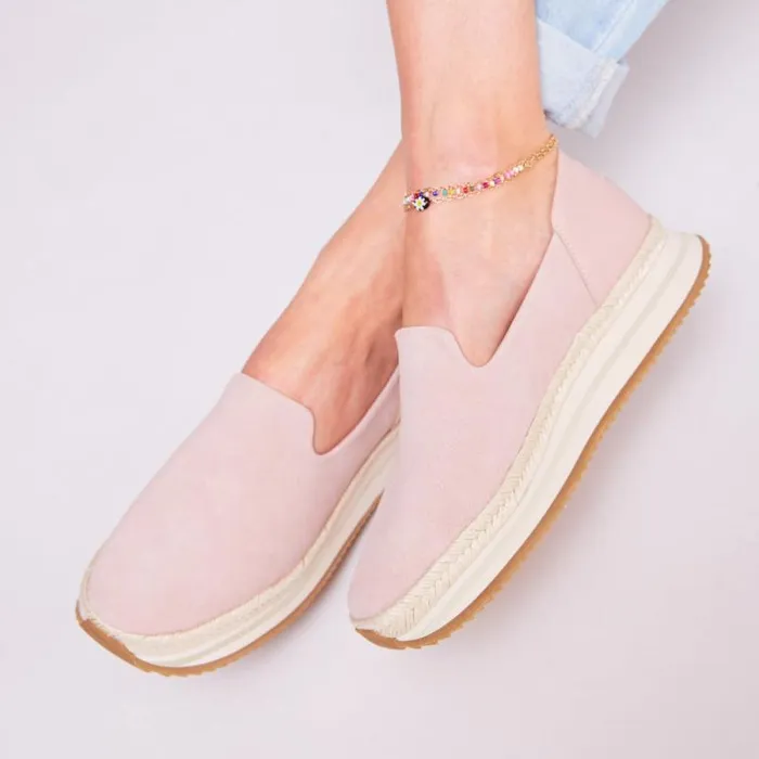 Toms Slip Ons Jocelyn Espadrille Sneaker Suede Pink 8211 Women Toms Slip Ons Jocelyn Espadrille Sneaker Suede Pink 8211 Women
