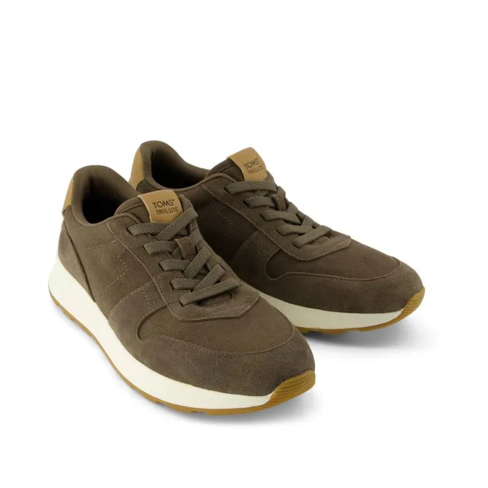 Toms Slip Ons TRVL LITE Retro Runner Sneaker Water Repellent Canteen Green 8211 Men Toms Slip Ons TRVL LITE Retro Runner Sneaker Water Repellent Canteen Green 8211 Men
