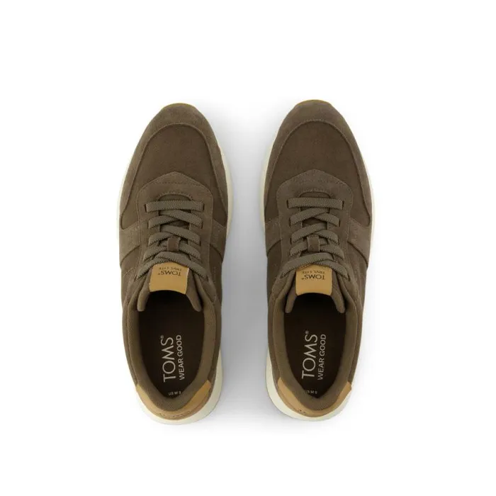 Toms Slip Ons TRVL LITE Retro Runner Sneaker Water Repellent Canteen Green 8211 Men Toms Slip Ons TRVL LITE Retro Runner Sneaker Water Repellent Canteen Green 8211 Men
