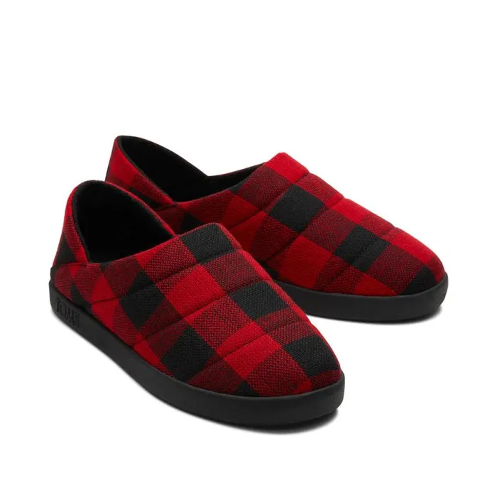 Toms Slippers Ezra Convertible Slipper Red Buffalo Plaid Fleece 8211 Men Toms Slippers Ezra Convertible Slipper Red Buffalo Plaid Fleece 8211 Men