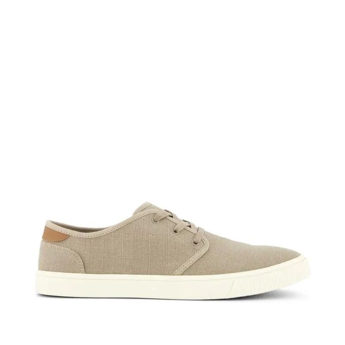 Toms Sneakers Carlo LaceUp Sneaker Taupe Heritage Canvas 8211 Men