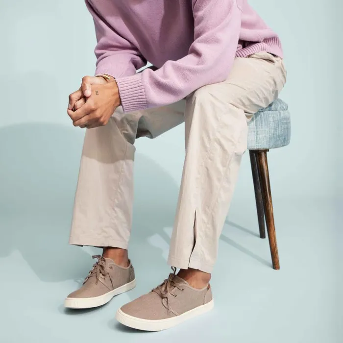 Toms Sneakers Carlo LaceUp Sneaker Taupe Heritage Canvas 8211 Men Toms Sneakers Carlo LaceUp Sneaker Taupe Heritage Canvas 8211 Men