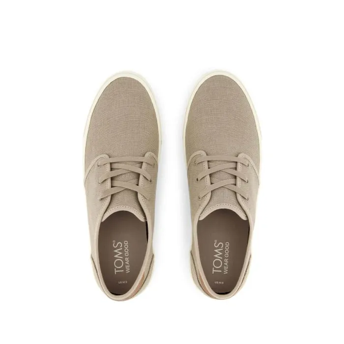 Toms Sneakers Carlo LaceUp Sneaker Taupe Heritage Canvas 8211 Men Toms Sneakers Carlo LaceUp Sneaker Taupe Heritage Canvas 8211 Men
