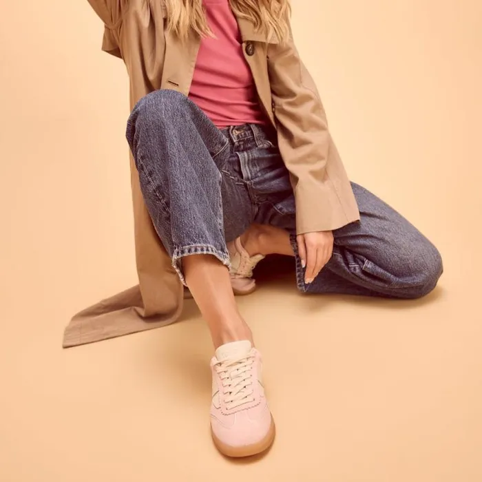 Toms Sneakers Collins Casual LaceUp Sneaker Pale Rose Suede And Leather 8211 Women Toms Sneakers Collins Casual LaceUp Sneaker Pale Rose Suede And Leather 8211 Women