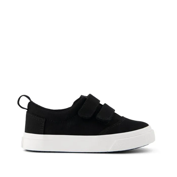 Toms Sneakers Fenix Double Strap Toddler Sneaker Black Canvas 8211 Kids