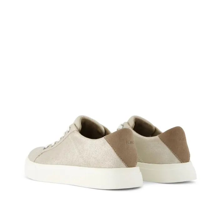 Toms Sneakers Kameron LaceUp Sneaker Metallic Champagne Suede 8211 Women Toms Sneakers Kameron LaceUp Sneaker Metallic Champagne Suede 8211 Women