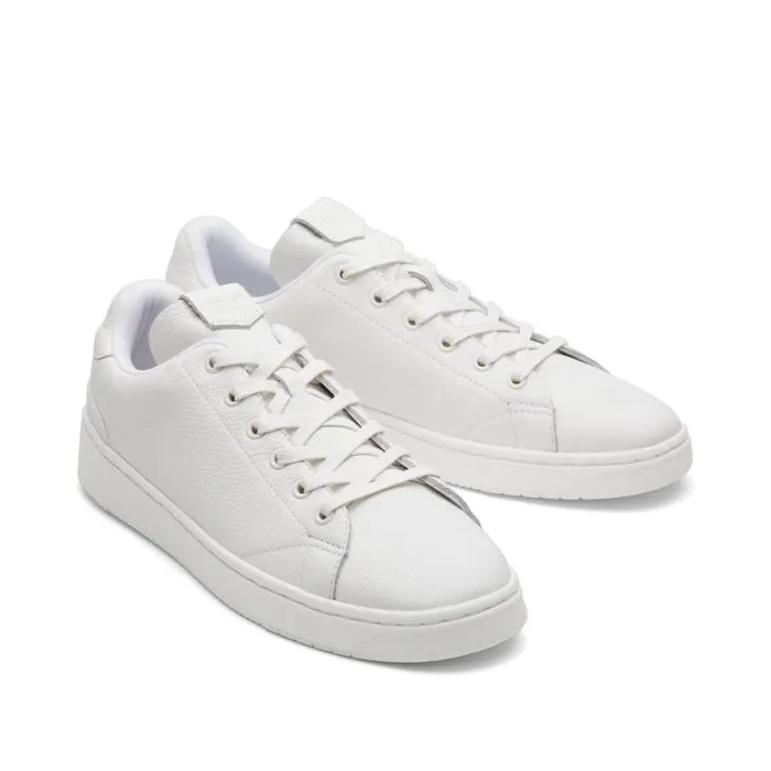 Toms Sneakers TRVL LITE LaceUp Sneaker Bright White Leather 8211 Men Toms Sneakers TRVL LITE LaceUp Sneaker Bright White Leather 8211 Men