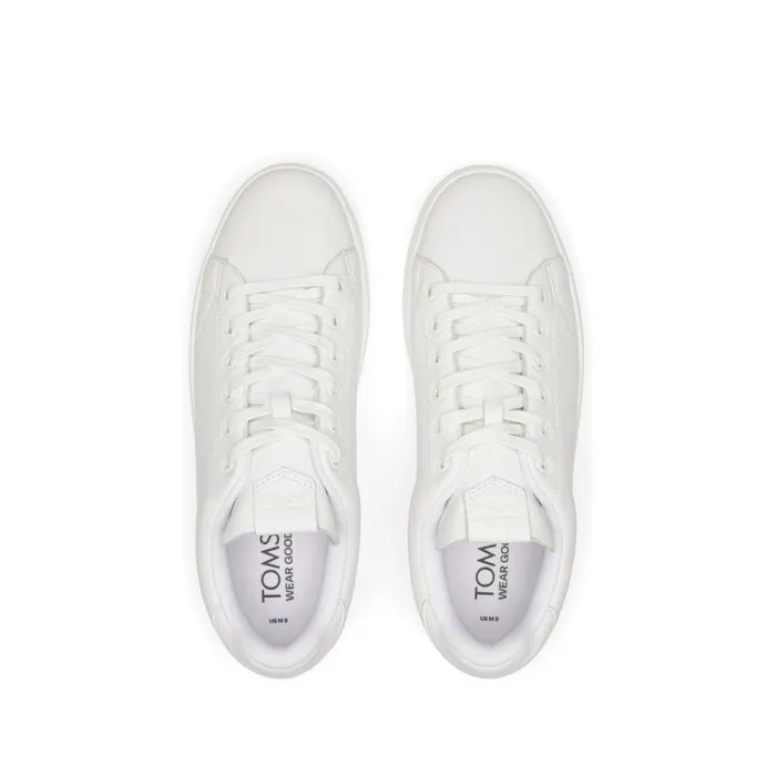 Toms Sneakers TRVL LITE LaceUp Sneaker Bright White Leather 8211 Men Toms Sneakers TRVL LITE LaceUp Sneaker Bright White Leather 8211 Men